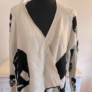 Skeleton sweater cardigan